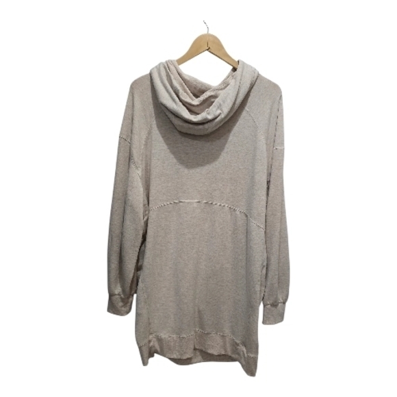 Lululemon Tan Women's Sweater With Kangaroo Pocket And Hoodie Size M/L - Picture 4 of 4